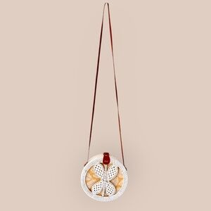 Butterfly Rattan Circle Bag